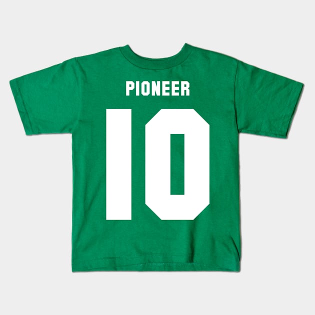 Pioneer 10 Jersey (variant) Kids T-Shirt by TotallyNormal